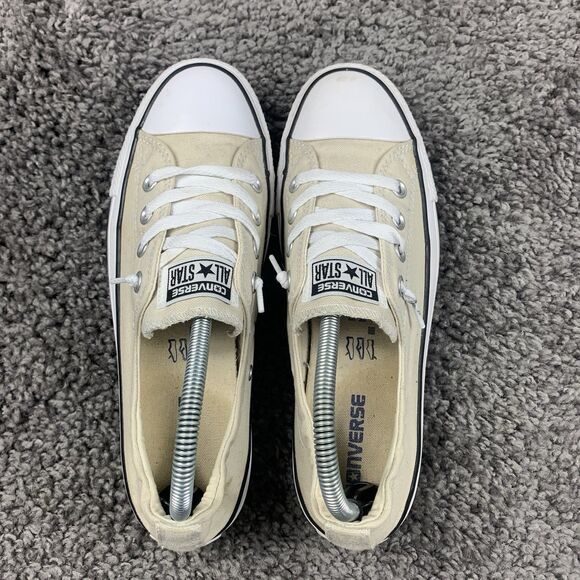 Converse Women Chuck Taylor All Star Shoreline Slip Low Top Cream Size 9 - Picture 5 of 8